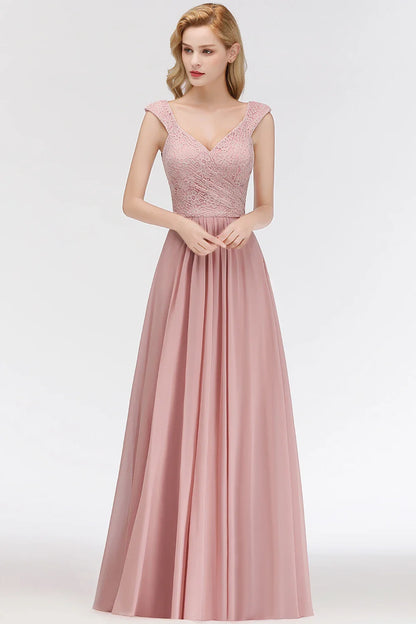 Sexy Sweetheart Neckline  A-line Skirt Bridesmaid Gown Chiffon Boho Wedding Party  Guest Dress Dress Bridal Clothing