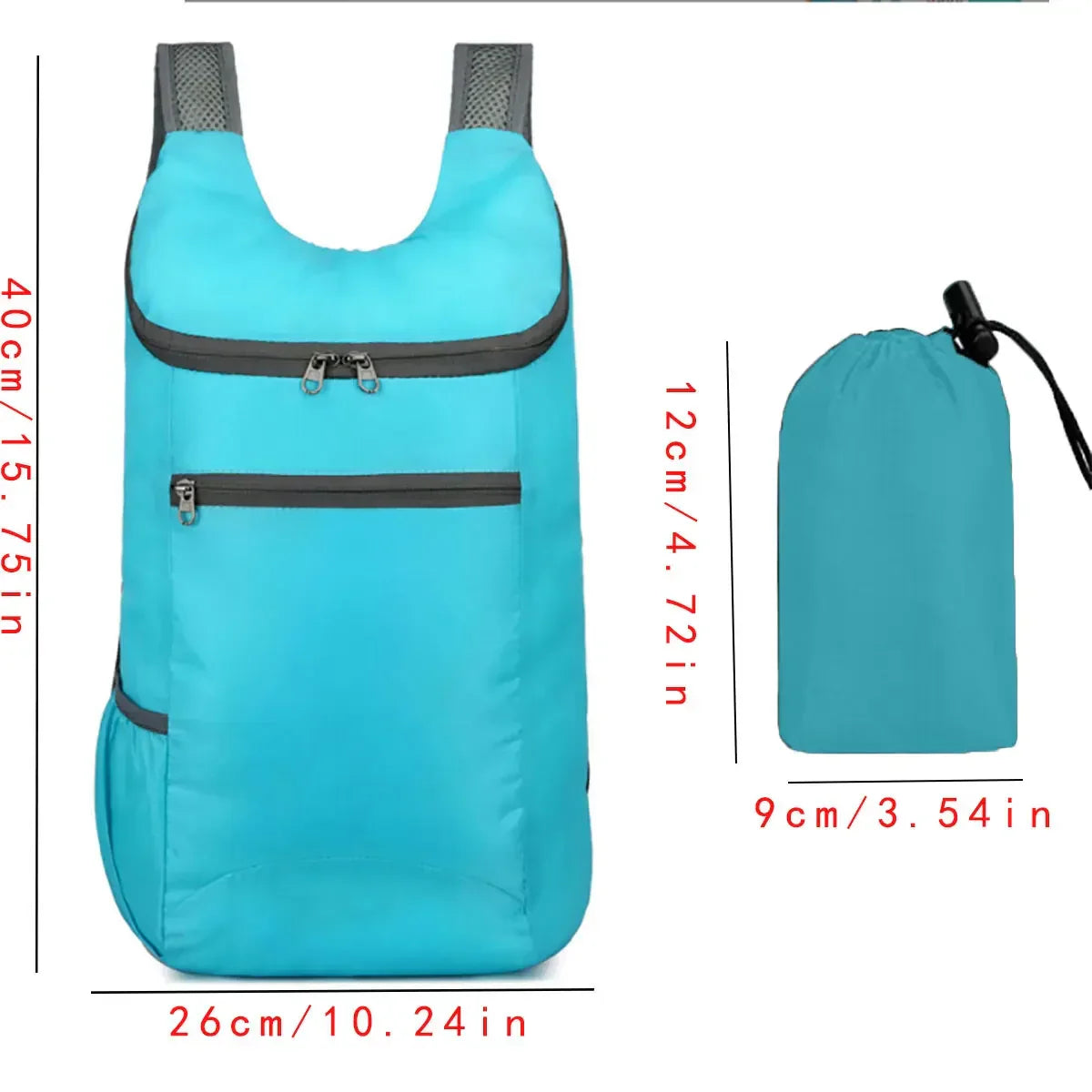 1pc Weekend Travel Bag, Foldable Waterproof Tear-resistant Lightweight Backpack, Large Capacity Travel Business Backpack, Sports
