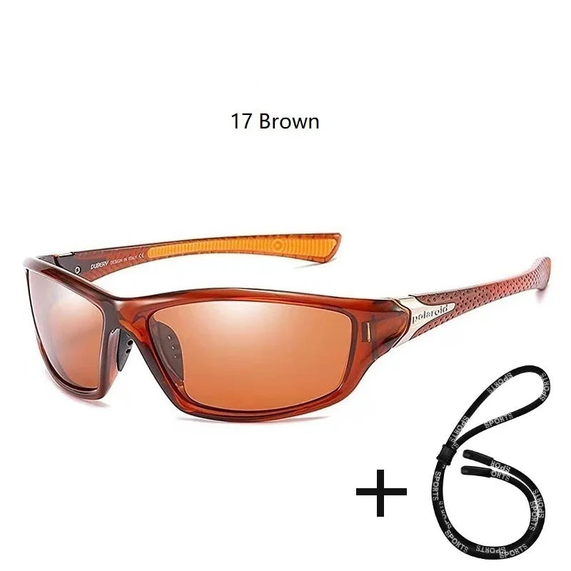 Men's Polarized Fishing Sunglasses With Glasses Chain For Men Women Driving Hiking Sun Glasses Fishing Eyewear
