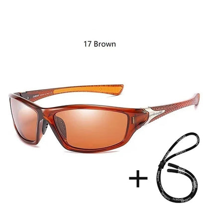 Men's Polarized Fishing Sunglasses With Glasses Chain For Men Women Driving Hiking Sun Glasses Fishing Eyewear