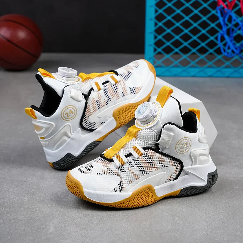 High-Quality Breathable Casual Basketball Shoes for Boys Fashionable Children's Footwear for Comfort And Style