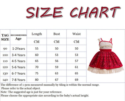 Dress Halloween Birthday Party Adventure Princess Costume Girls Fancy Carnival Clothes Children Vaiana Outfits