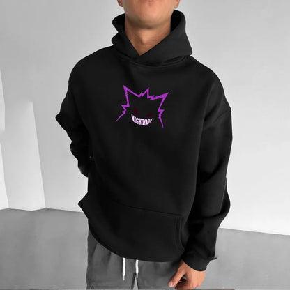 Pokémon Gengar Double-sided Printing Hoodie for Men Women 2025 Autumn/Winter New Y2K Harajuku Plus Size Casual Sweatshirt Top