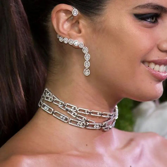 4PCS Luxury Green purple Mixed Big Statement Jewelry set For Women Wedding Cubic Zircon CZ African Dubai Bridal Jewelry