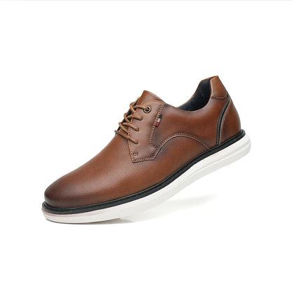 Genuine Leather Dress Shoes Comfy Men Casual Shoes Smart Business Work Office Lace-up Men Shoes