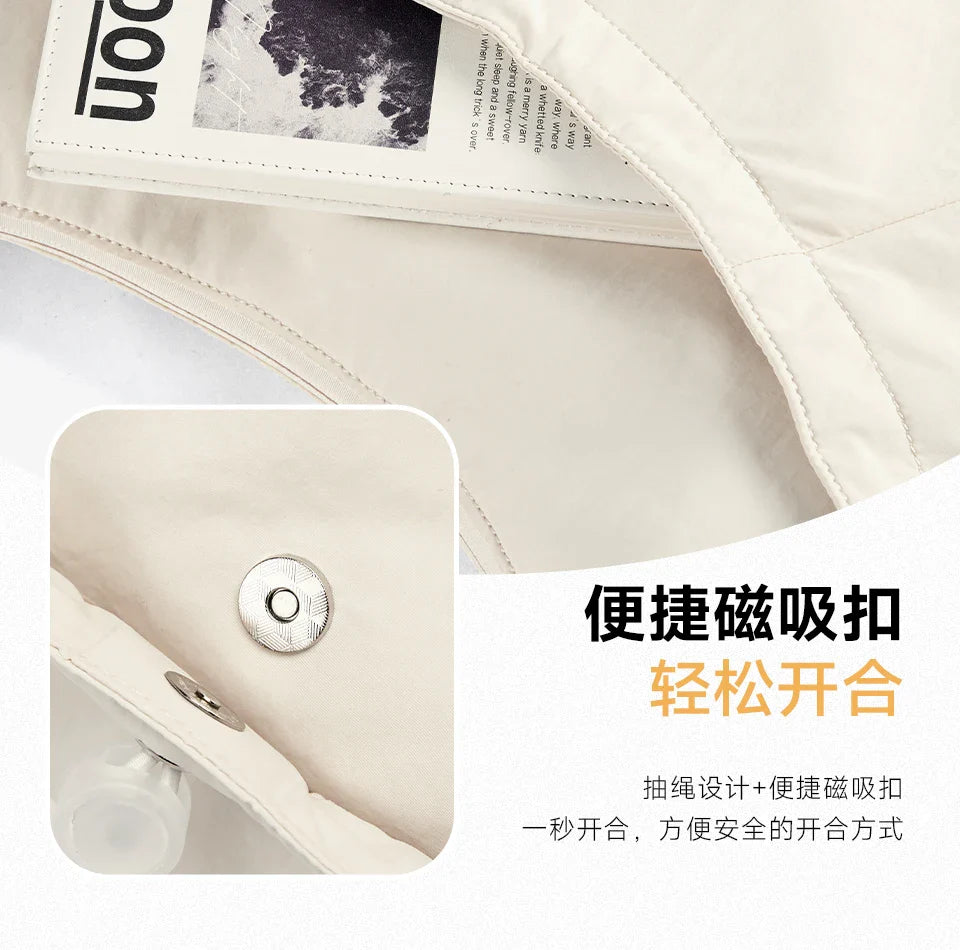 Large Capacity Light Ladies Crossbody Bag Waterproof Casual Shoulder Bag Women Daily Outdoor Travel Shopping Dumpling Bag