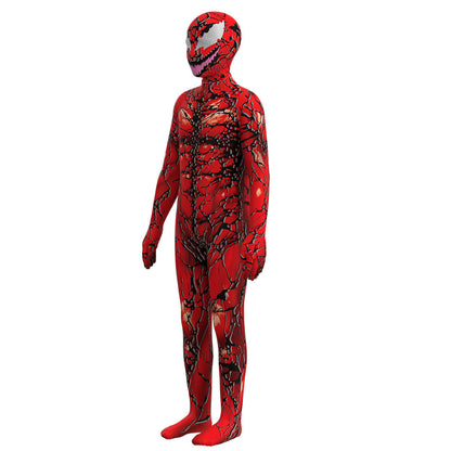 Kids Venom: Let There Be Carnage Carnage Cosplay Costume Bodysuit Jumpsuit Halloween Carnival Suit Party Dress