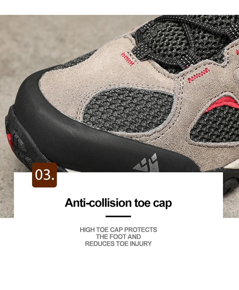 Men Shoes Breathable Splashproof Outdoor Hiking Shoes Mountain Climbing Sport Men Hunting Trekking Sneaker