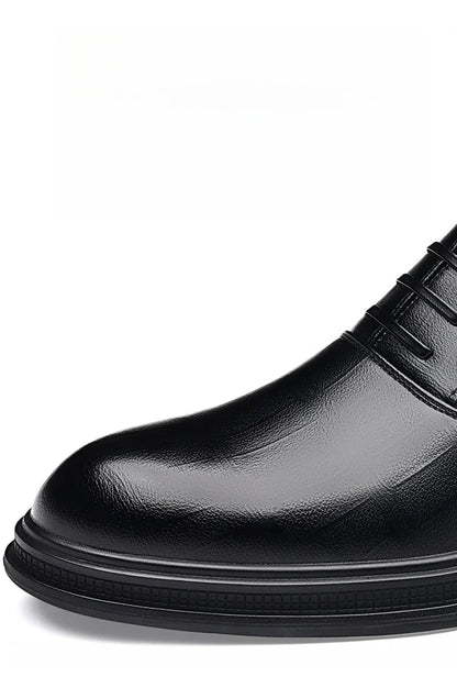 Men Dress Shoes Black Soft Leather Men Heighten Formal Shoes Casual Business Men Oxfords Suit Shoes