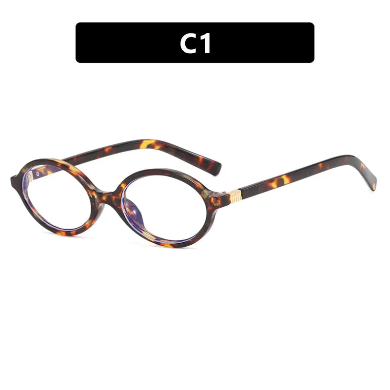 Oval Sunglasses Women Luxury Brand Designer Small Oval Anti Blue