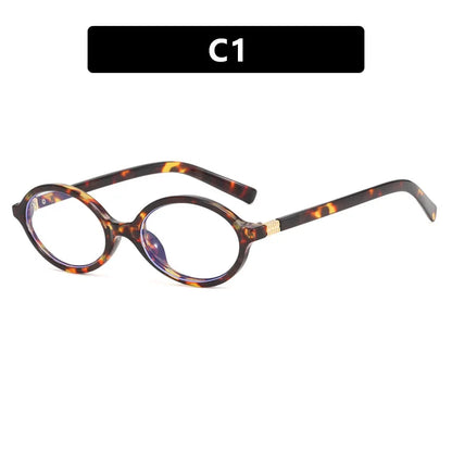 Oval Sunglasses Women Luxury Brand Designer Small Oval Anti Blue