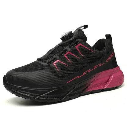 Women Safety Shoes For Work Safety Boots Breathable Steel Toe  Puncture Proof Sport Work Sneakers Construction Tactical Boots