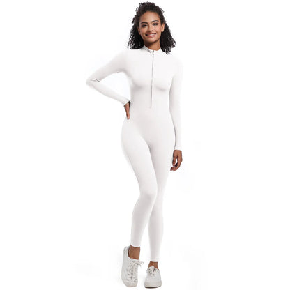 Women's Jumpsuit Women's Sports Shapewear Seamless Slim Fit Long Sleeve Sports Bodysuit  Fitness Sports Bodysuit Yoga Suit