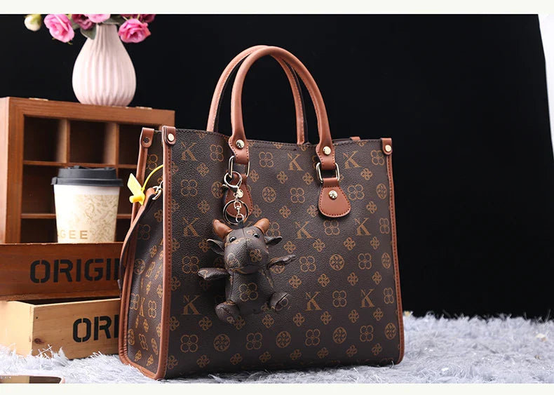 Light luxury brand women's bag 2025 new fashionable and versatile single shoulder crossbody high-end handbag with large capacity