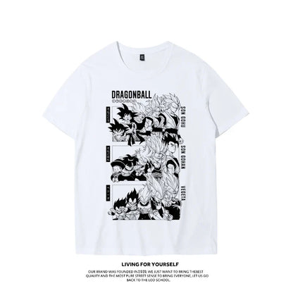 Printed Short Sleeve T-shirt Men's and Women's Fashion Loose Cotton Top