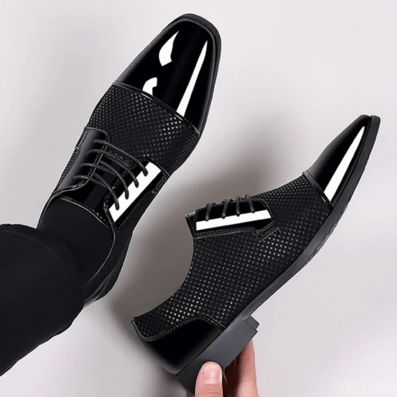 Large Size Fashionable Men's Office Formal Shoes, Low Cut Daily Comfortable Pointed Multifunctional Men's Wedding Shoes 2026