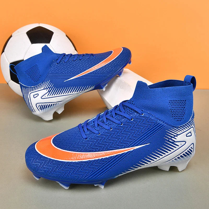 New Men Football Boots Kids Ankle Cleats Grass Soccer Shoes Futsal Indoor Sport Match Training TF/FG Hot-selling High-quality