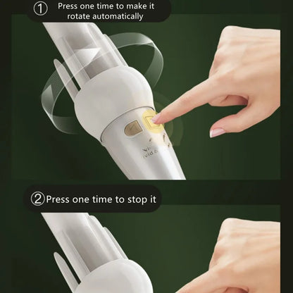 White Purple 2 Colors Replacement Professional Portable Auto Rotating Curling Iron 32mm 13mm Hair Iron (Genuine) US