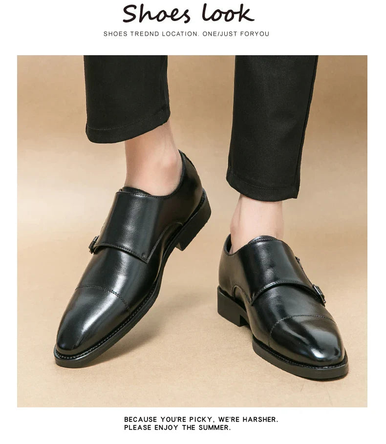 Men's Dress Shoes Classic Wedding Formal Oxford Leather Shoes Men Gentleman Casual Business Social Shoes Man Office Leather Shoe