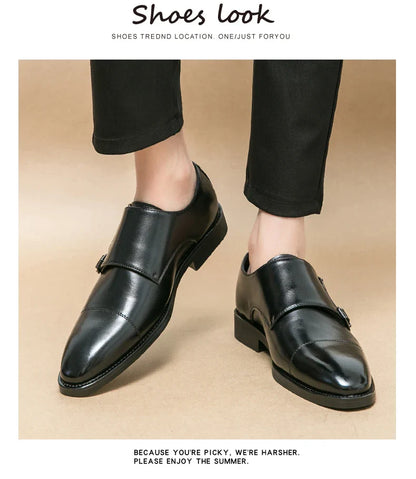 Men's Dress Shoes Classic Wedding Formal Oxford Leather Shoes Men Gentleman Casual Business Social Shoes Man Office Leather Shoe
