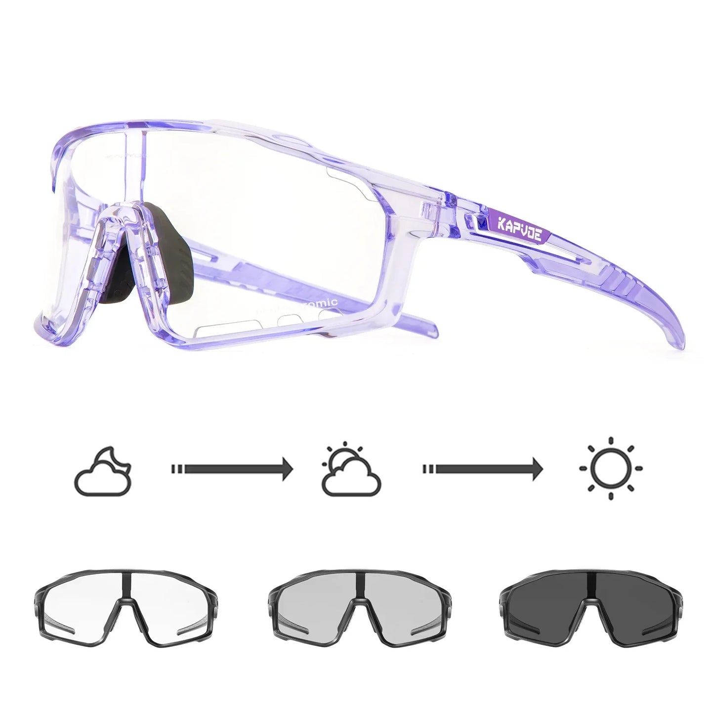 Photochromic Sunglasses Men's Women Sports Cycling Glasses Road Running Goggles MTB Bike Bicycle Mtb Eyewear For Driving