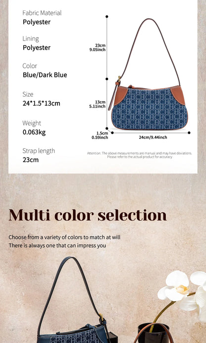 Fashionable Classic Retro Women's New Bag with Adjustable Shoulder Strap, Business Commuter Multi functional Shoulder Bag