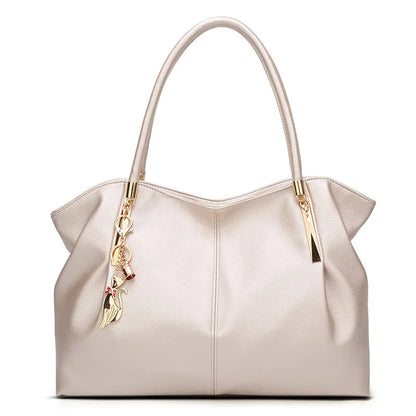 Women's Fashionable and Versatile Tote Bag with an Elegant Vibe, Large Capacity with Metal Accents, Pu Handbag and Shoulder Bag, Women's Business Travel Bag, Suitable for Outings/Shopping/Commuting/Work/Office/Business Trips/