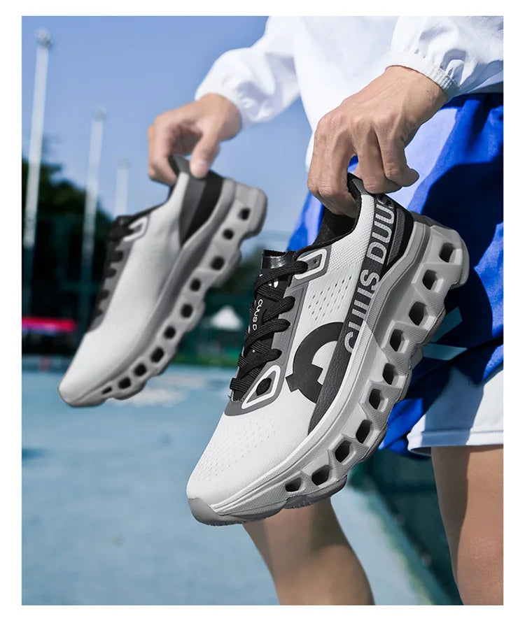 Tênis Masculino com Amortecimento para Corrida Tênis Esportivo Leve Casual Masculino Antiderrapante Tênis Esportivo para Viagens ao Ar Livre Caminhada