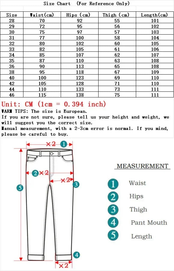 Tamanhos Grandes 40 42 44 46 2025 Nova Calça Casual Social Elástica Calça Jeans Azul Clássico Masculina Calça Jeans Solta Reta Masculina