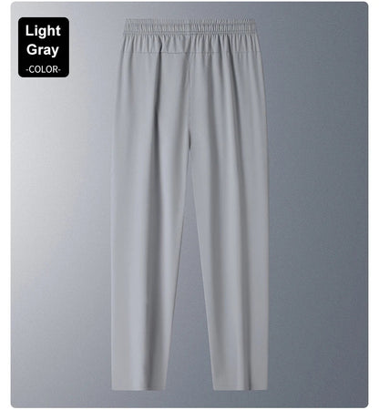 Running Pants Cooling Summer Ice Silk Pants Soft Stretchy Pant Loose Casual Quick-Dry Workout UV Protection Lightweight Trousers