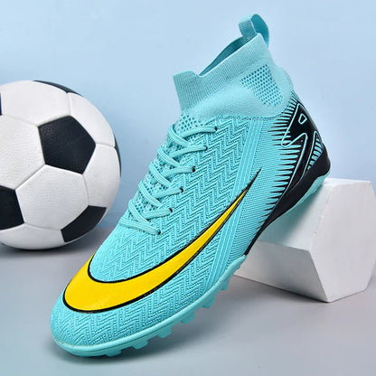 New Men Football Boots Kids Ankle Cleats Grass Soccer Shoes Futsal Indoor Sport Match Training TF/FG Hot-selling High-quality
