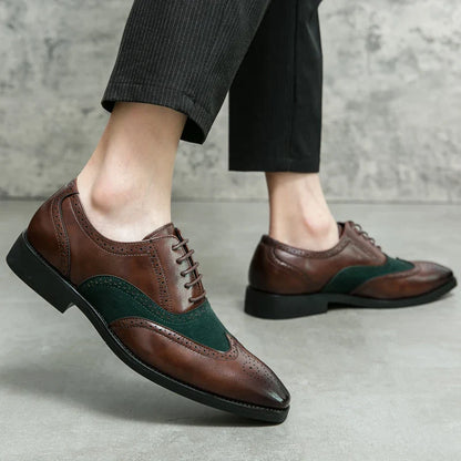 Trend Formal Brogues Social Office Shoes For Men Classic Casual Business Shoes Men High Quality Wedding Dress Shoes For Men