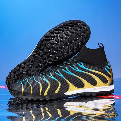 Men Match Football Boots Sport Training Long Spikes FG/TF Boys Cleats Outdoor Soccer Shoes Non Slip Indoor Futsal Comfortable