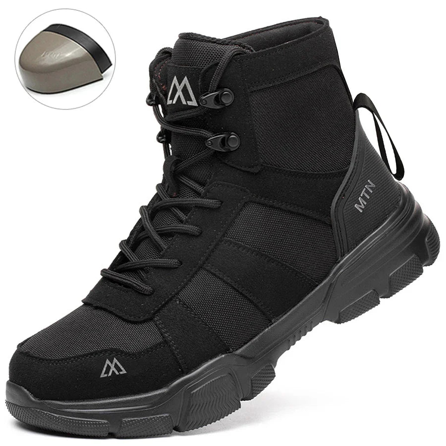 Lightweight Work Boots Indestructible Safety Shoes Men Steel Toe Shoes Puncture-Proof Sneakers Women Work Shoes Tactical Boots ﻿