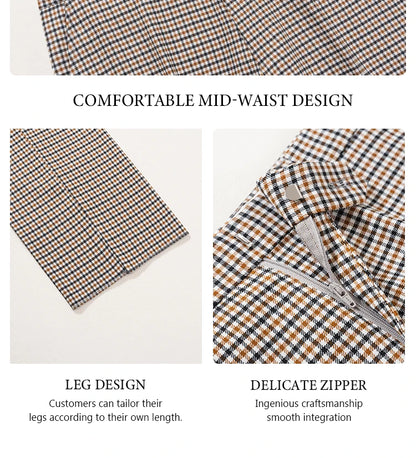 Fashionable Plaid suit High-end Brand Business Slim Fit Casual Party Dress Male Groom Wedding Blazers Double Breasted