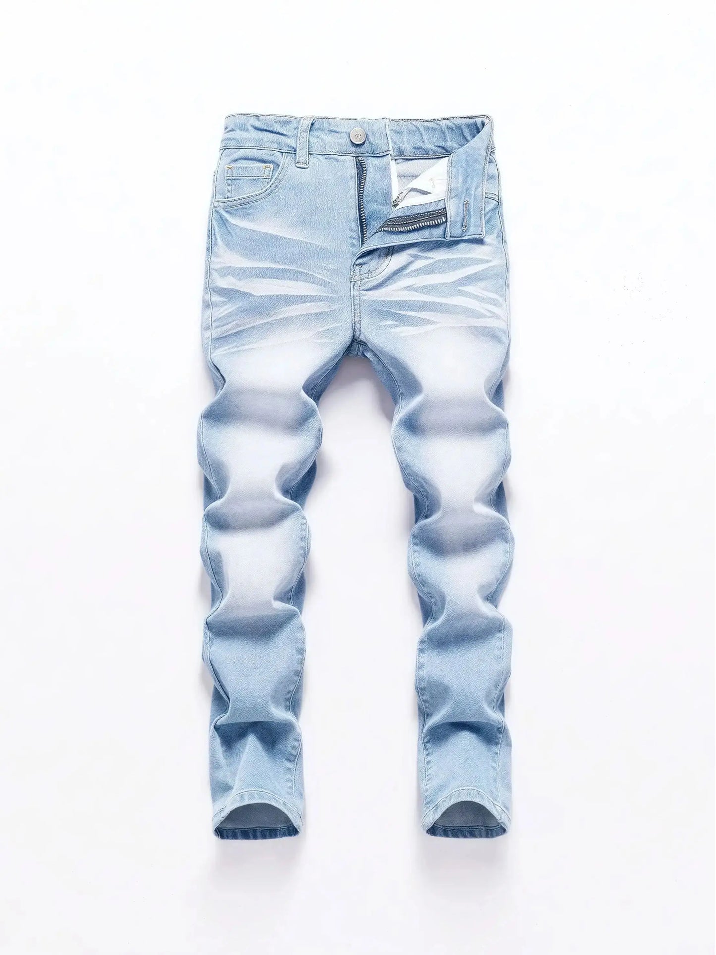 1PC Men's wide pants Brushed jeans Wide jeans Y2K New Rocks jeans buggy black hip-hop pants