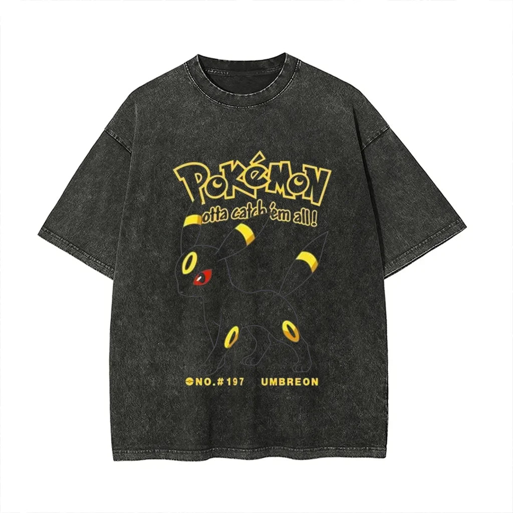 Vintage Wash T-Shirt Man Women Graphic Tee Short Sleeve Tee Loose Casual Tops Y2k Summer
