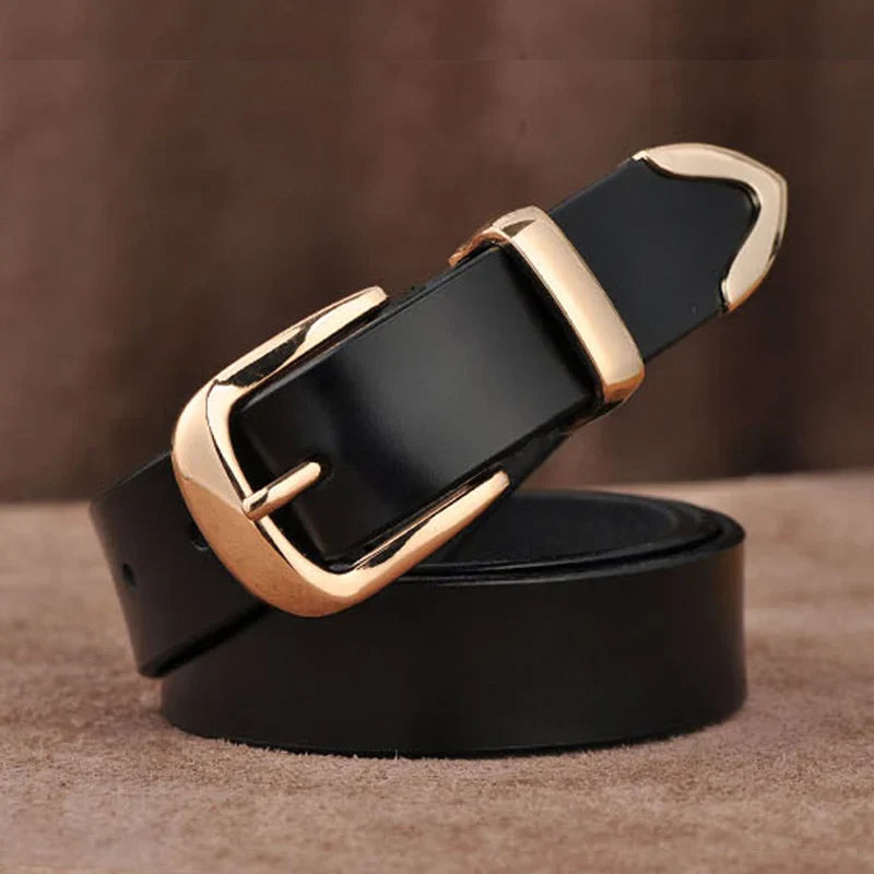 Women's Strap Casual All Match Women Brief Genuine Leather Belt Women Strap Pure Color Belts Top Quality Jeans Belt L27