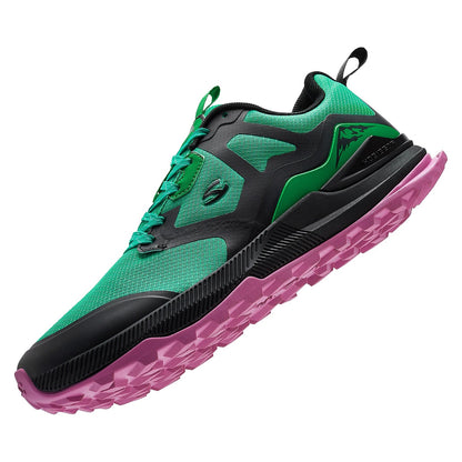 Unisex Hiking Shoes Women Men Trail Running Outdoor Sneakers Artificial Leather Non Slip Lace-Up Walking Shoes