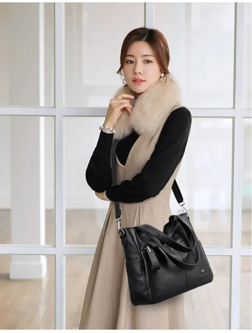 Genuine Brand Soft Leather Ladies Handbags Luxury Designer Shoulder Bags  New Classic High Quality Crossbody Bags for Women