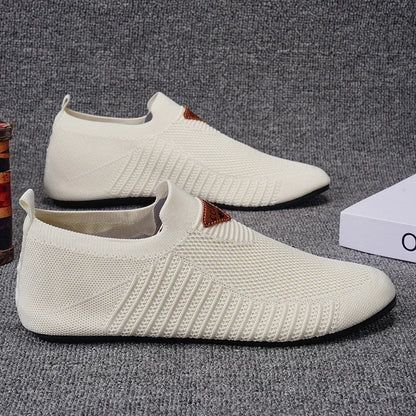 Men's Shoes Breathable Thin Bottom Light Driving Loafers Casual Socks Shoes Men Slippers Comfortable Walking Mens Shoes