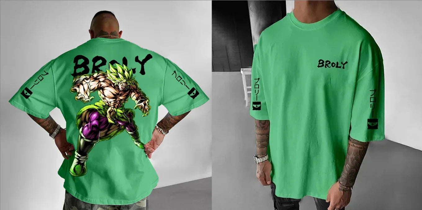 Animation T-Shirt Men's Street Hip Hop Loose Casual Trend Children's Parent-Child Short Sleeve Top