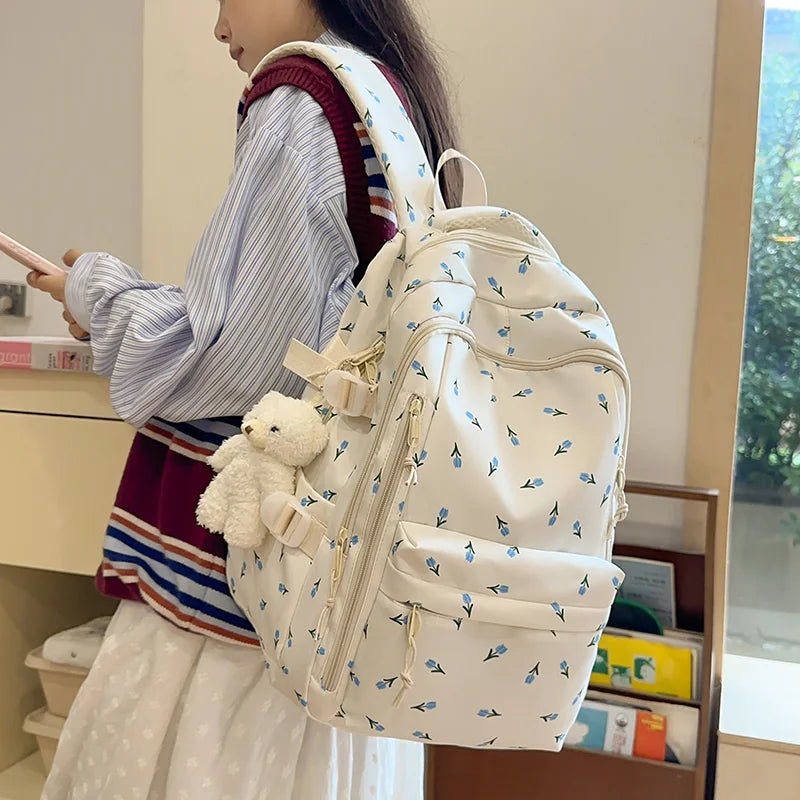 Cute Backpack Girls Fashion School Bag Large Capacity Student School Bag