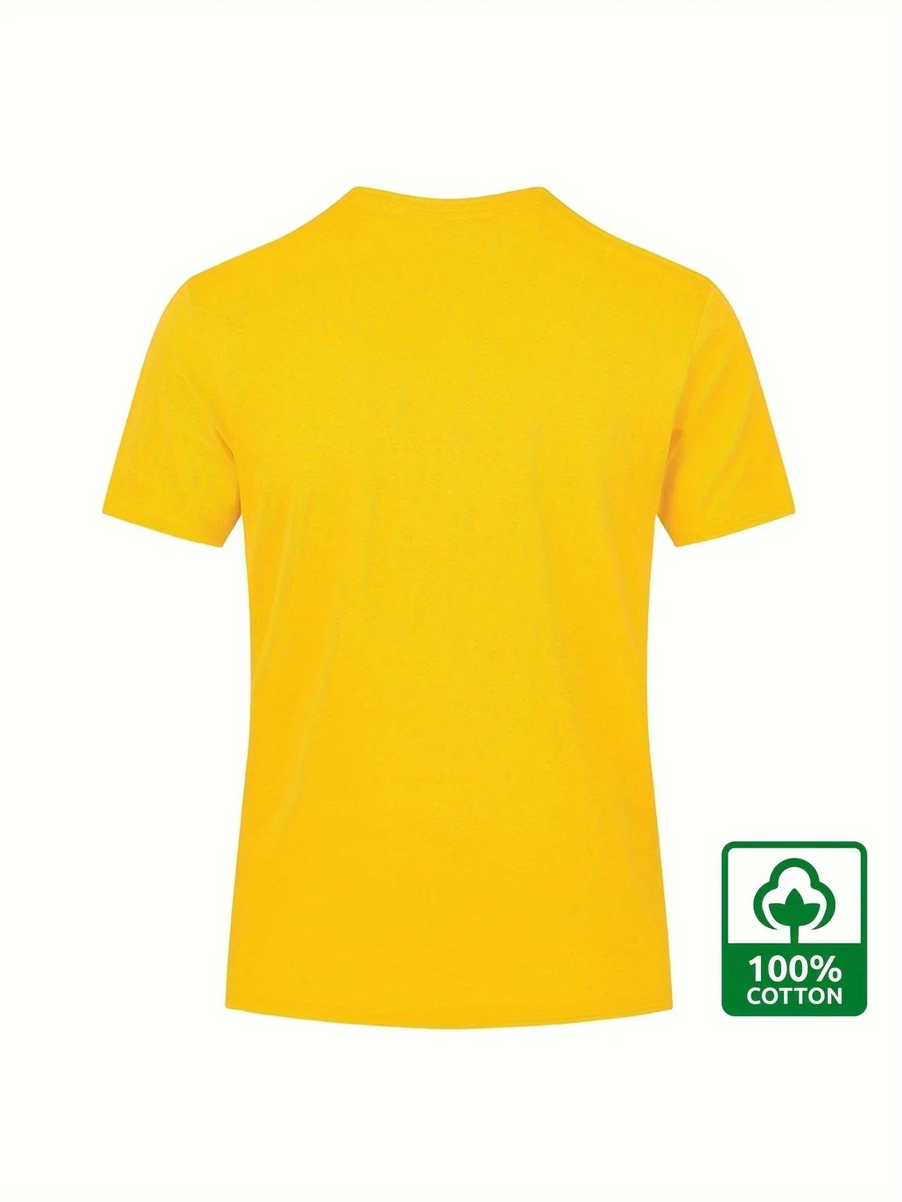Men's Summer 100% Cotton Eagle Graphic Printed Fashion Sports and Leisure Loose Round Neck Short Sleeve T-shirt Top