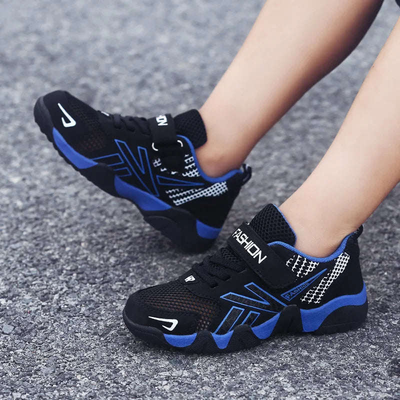 Summer Kids Fashion Sneakers for Boys Mesh Breathable Sports Running Shoes Lightweight Children School Walking Footwear Tennis