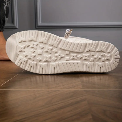 Sapatênis Masculino Lona Loafers Confortável Respirável Sapatos Masculinos Casuais Sapatos de Direção Sapatos Vulcanizados Sapatos Baixos Sapatos de Caminhada Masculinos