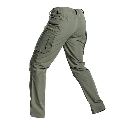 NewMen's Tactical Cargo Pants Waterproof Trousers with Multi Pockets for Outdoor Sports Hiking Hunting Fishing Work Casual Pants