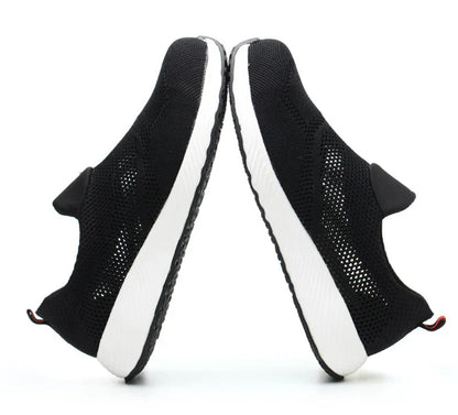 Summer Mesh Light Work Sneakers Steel Toe Protective Work Safety Shoes Men Women Breathable Construction Shoes Work Boots Men