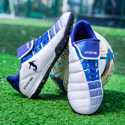 Men Football Boots FG/TF Soccer Shoes Breathable Professional Turf Outdoor Non-slip Long Spikes Adult Training Futsal Sneakers