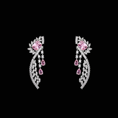 2025 Popular 4-piece Bridal Zirconia Full Set Women's Party Jewelry, Luxury Dubai Nigeria CZ Luxury Crystal Wedding Necklace Set